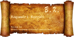 Bagaméri Kornél névjegykártya
